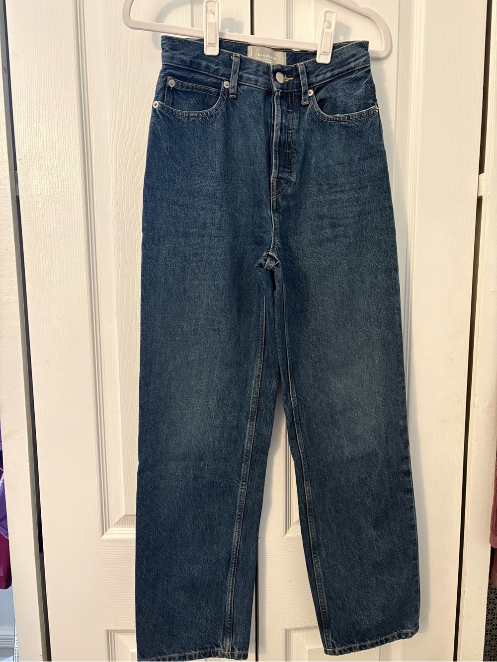 Everlane Navy Blue Denim 90s Way-High Jeans